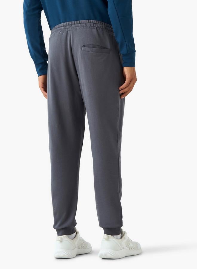 Active Men Regular Fit Joggers with Drawstring Waist - Image 3